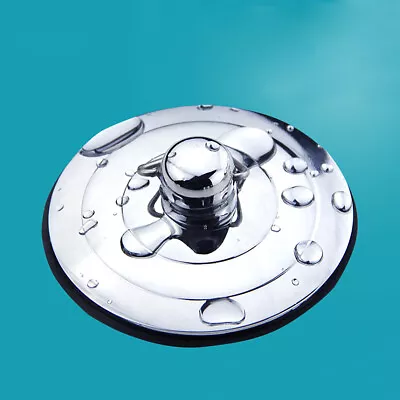 Plug Bathtub Stopper Sink Universal Bathroom With Chain Drain Tool Accessory • $21.63