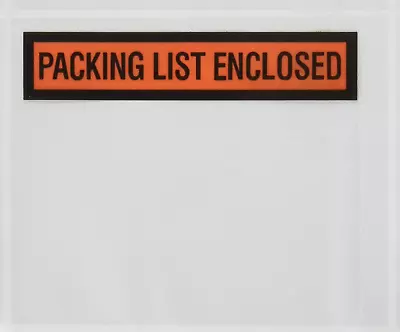 Packing List Envelopes 4.5 X5.5  Pouches Invoice Enclosed Adhesive Bags Pack Of  • $13.42