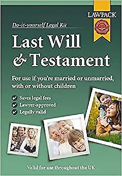 £11.29 • Buy Lawpack Last Will & Testament Kit (Do It Yourself Kit)