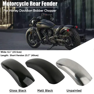 Motorcycle Rear Fender Fender Fender Rear Fender Fit For Harley Bobber Chopper • $37.88