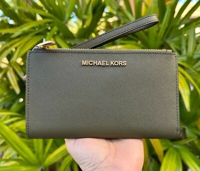Michael Kors Jet Set Travel Large Double Zip Phone Wristlet Wallet  • $99.80