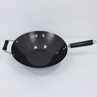 Ken Hom Carbon Steel Non-Stick Wok 35cm • £14