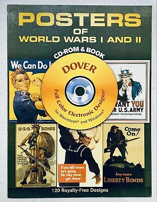 Posters Of World Wars I And II CD-ROM & Book Dover Clip Art BRAND NEW Color NICE • $9.97