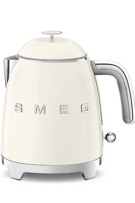 Smeg KLF05CRUK 50's 0.8L 1400w Style Mini Kettle Stainless Steel In Cream • $140.17