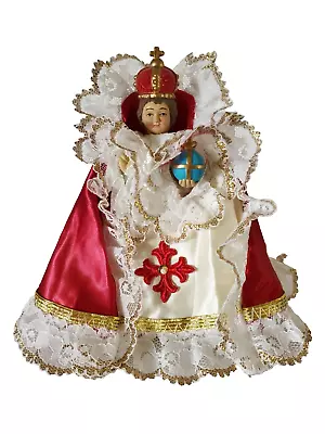 Vtg Infant Of Prague Statue Jesus Blessed By Church Estate Figure 6” Vestments  • $39.99