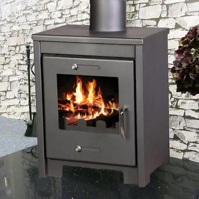 Wood Burning Multi Fuel Ruby Stove 8kw Wood Burner Modern Stoves • £499.99