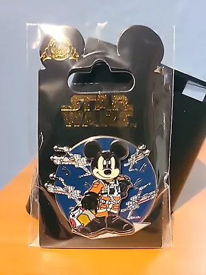 Disney Mickey Mouse Star Wars Pin 2007 Mickey Dressed As Xwing Pilot Skywalker • $22.99