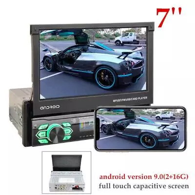 7'' Telescopic Screen Android Car GPS Navigation Integrated Machine MP5 Player • $174.99