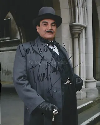 David Suchet HAND Signed 8x10 Photo Autograph Poirot • £39.99