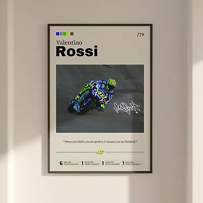 Valentino Rossi Poster Moto GP Print Fan Gift Rossi Moto GP Print Art • $29.90