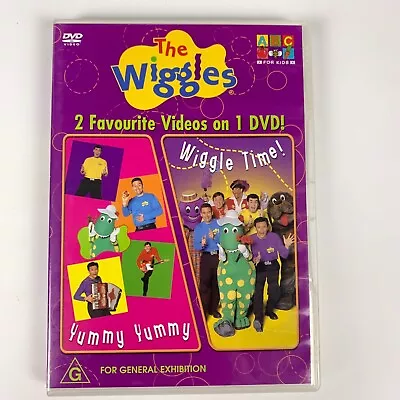The Wiggles - 2 Videos Yummy Yummy And Wiggle Time (DVD 2002) ABC For Kids Reg 4 • $9.75