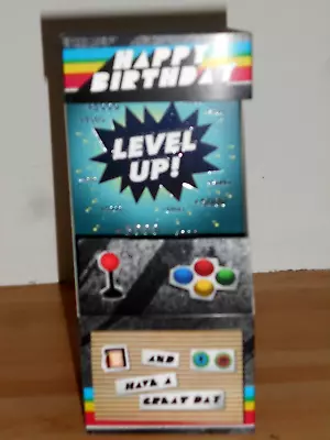 Arcade Game Pop-up Card ~ 3-D  Birthday /  Greeting  Card ~ Free P&p • £1.68