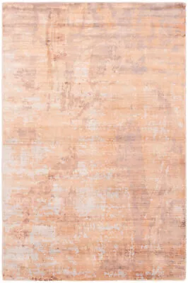 Traditional Hand-knotted Carpet 4'11  X 7'6  Viscose Area Rug • $364.60