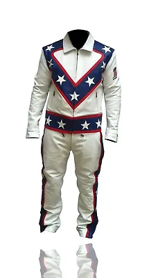 Evel Kniel  Motorcycle Riding Leather Race Suit One Piece Motorbike Racing Suit • $329.99