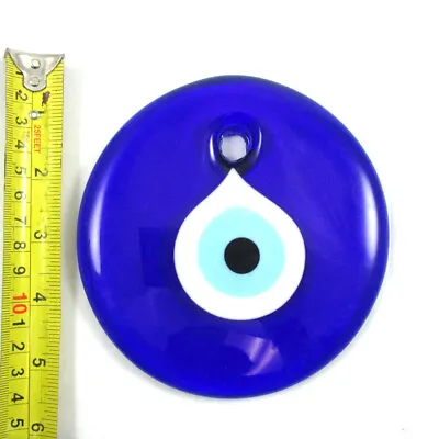 Large Blue Evil Eye Wall Hanging Protection Amulet  Luck Hamsa Decoration  5.25  • $11.84