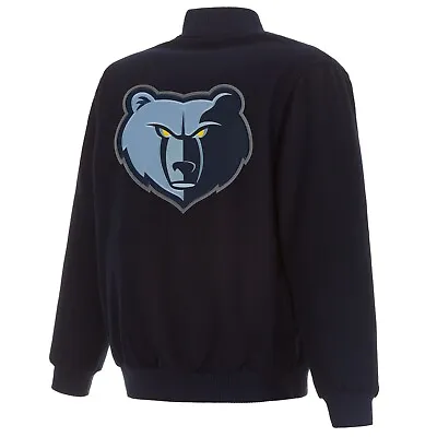 NBA Memphis Grizzlies JH Design Wool Reversible Jacket With  Patches Logo  • $179.99