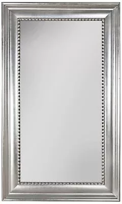 110  XL Silver With Champagne Wash Glass Modern Beveled Wall Vanity Floor Mirror • $1664.50