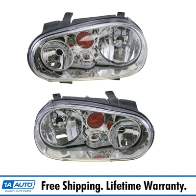 $169.95 • Buy DEPO Headlight Set Fits 2002-2005 Volkswagen Golf