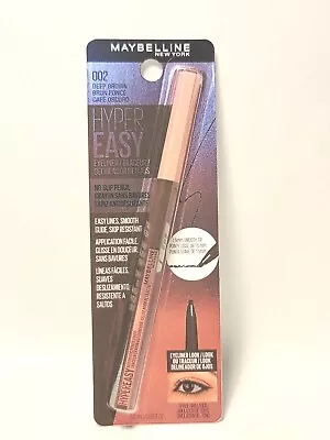 Maybelline New York Hyper Easy No Slip Pencil Eyeliner Makeup Deep Brown 002 • $2.67