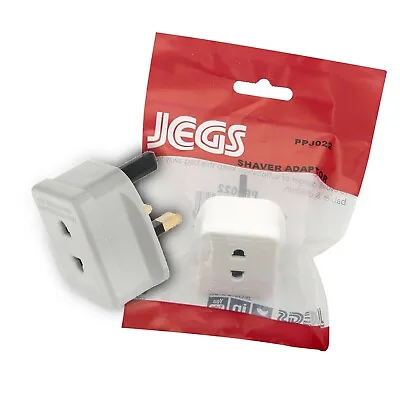 13Amp Adaptor For Shaver Or Electric Toothbrush With 1A Fuse Asta White  • £6.99