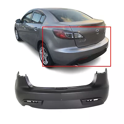 Rear Bumper Cover For 2010-2011 Mazda 3 Primed BBM450221MBB MA1100201 • $179.89