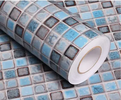 Mosaic Wallpaper Self-Adhesive Removable Peel Stick For Bathroom Kitchen Counter • $14.99