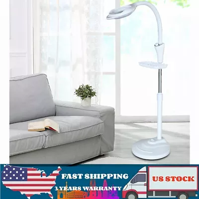 LED Facial Magnifying Floor Stand Light Lens Lamp Salon Magnifier 16X Diopter • $33.25