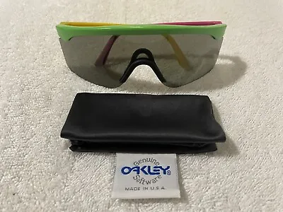 Oakley Razor Blade 1980's Tri-Tone Sunglasses - Grey - NEAR MINT • $229.99