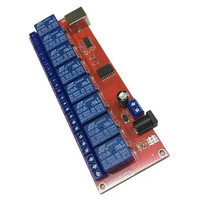 £15.96 • Buy 8-Channel 5V USB Relay Module With Power-on Memory For PLC Equipment Control