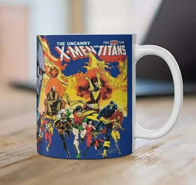 New Teen Titans Uncanny X-Men Coffee Mug - DC Marvel - Simonson Art - Mug 11oz • $11.89