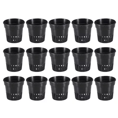  15 Pcs Water Grass Basket Plastic Grow Baskets Hydroponics Net Pots • $12.38