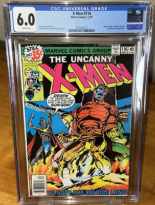 Uncanny X-Men #116 CGC 6.0 White Pages 1st Mention Of Wolverine's Healing Factor • $44.99