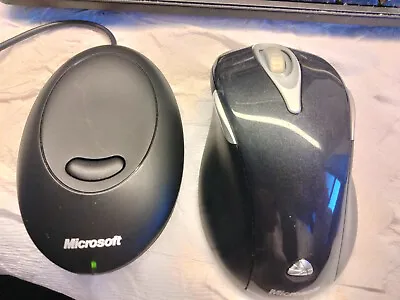 Microsoft X806443-001 Wireless Laser Mouse 5000 Model 1058 & USB Receiver 1053 • $18.88