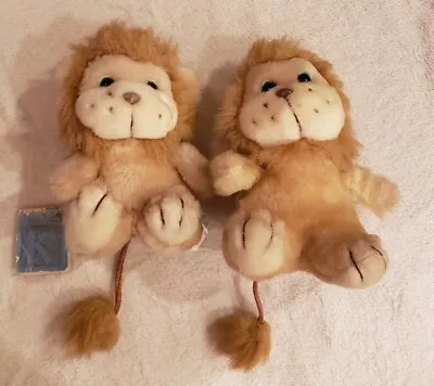 Lot Of 2 Vintage Kamar Plush Lions 6 Inch • $14.99