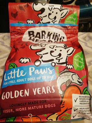 £4 • Buy Barking Heads Dry Dog Food Senior Dogs - Golden Years - 100% Natural 1. 6kg