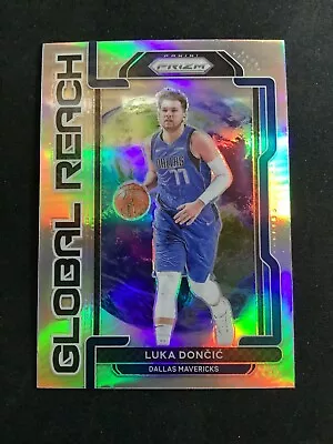 2021-22 Prizm Luka Doncic Global Reach Silver Dallas Mavericks #4 • $2.98