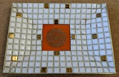 Georges Briard  Mosaic Tile Trinket Candy Dish Tray Rectangle  • $23