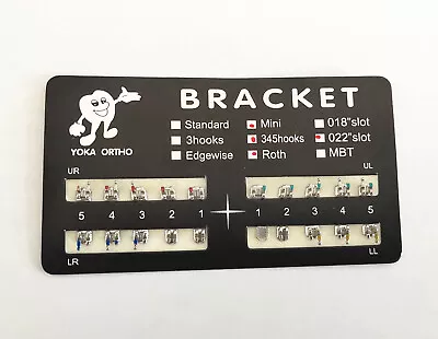 100 Sets Dental Metal Brackets Braces Mini Roth 022/018 Slot 345 Hooks Mesh Base • $184.79