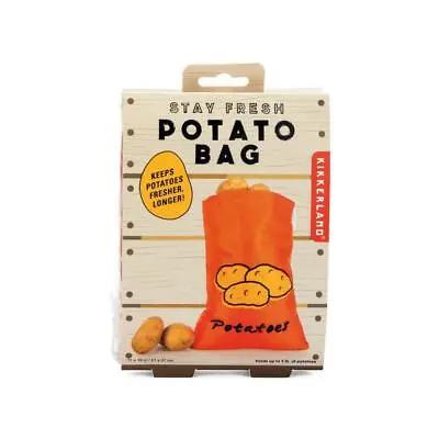 £7.90 • Buy Kikkerland Potato Storage Bag Sack Reusable Drawstring Container Fresh Food Veg