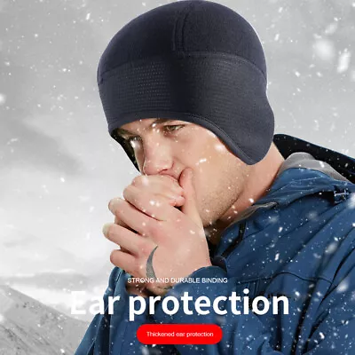 Winter Beanie Cap Thermal Warm Wool W/ Ear Flaps Tactical Ski Hat For Men/Women  • $8.89