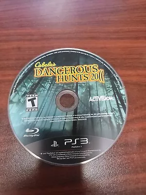 Cabelas Dangerous Hunts 2011 (PlayStation 3 PS3) NO TRACKING - DISC ONLY #4590 • $6.35