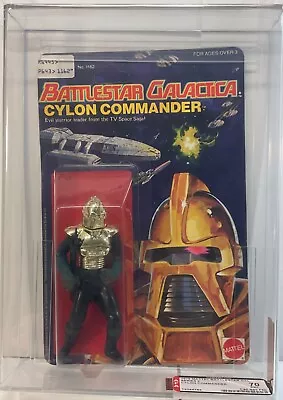 Afa 70 Ex+ 1979 Mattel Battlestar Galactica Cylon Commander Figure (c85/b85/f60) • $999.99