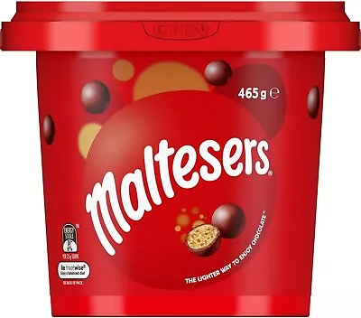 Maltesers Milk Chocolate Snack And Share Party Bucket 465g Fast  & Free Shipping • $13.25