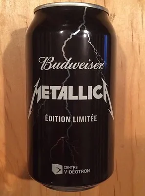 Metallica Limited Edition Budweiser Can From 2015 Quebec City Shows Iron Maiden • $99.99