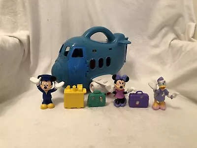 Vintage Disney Mickey & Minnie Mouse  Daisy Duck Airplane Playset Preowned • $25