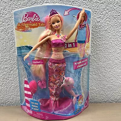 Barbie In A Mermaid Tale Merliah Doll 2009 2 In 1 Sealed Extremely Rare • $169.99