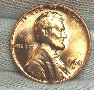 1968 D Lincoln Memorial  Cent BU Uncirculated Free Shipping • $2.65