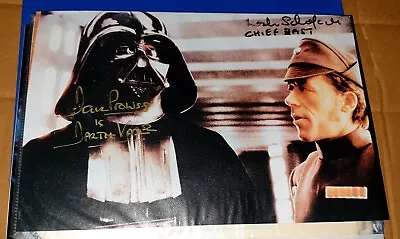 Star Wars Dave Prowse And Leslie Schofield Signed Picture.in Person.very Rare🚀 • £170