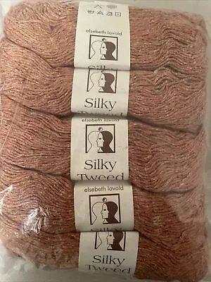 Lot/10 Elsebeth Lavold SILKY TWEED Yarn -Color 10 Pale Brick • $79.99