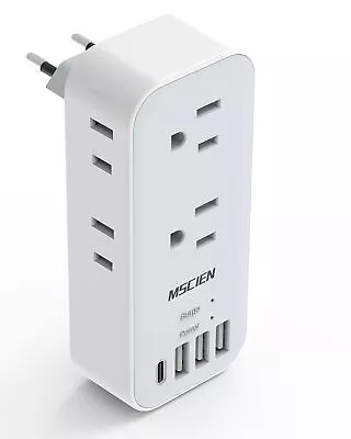 European Travel Plug Adapter International Power Plug Adapter With 6 Outlet ... • $23.75